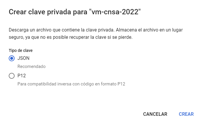 crear clave cuenta servicio6