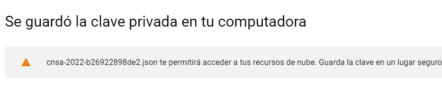 crear clave cuenta servicio7