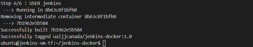 docker build tag successfully