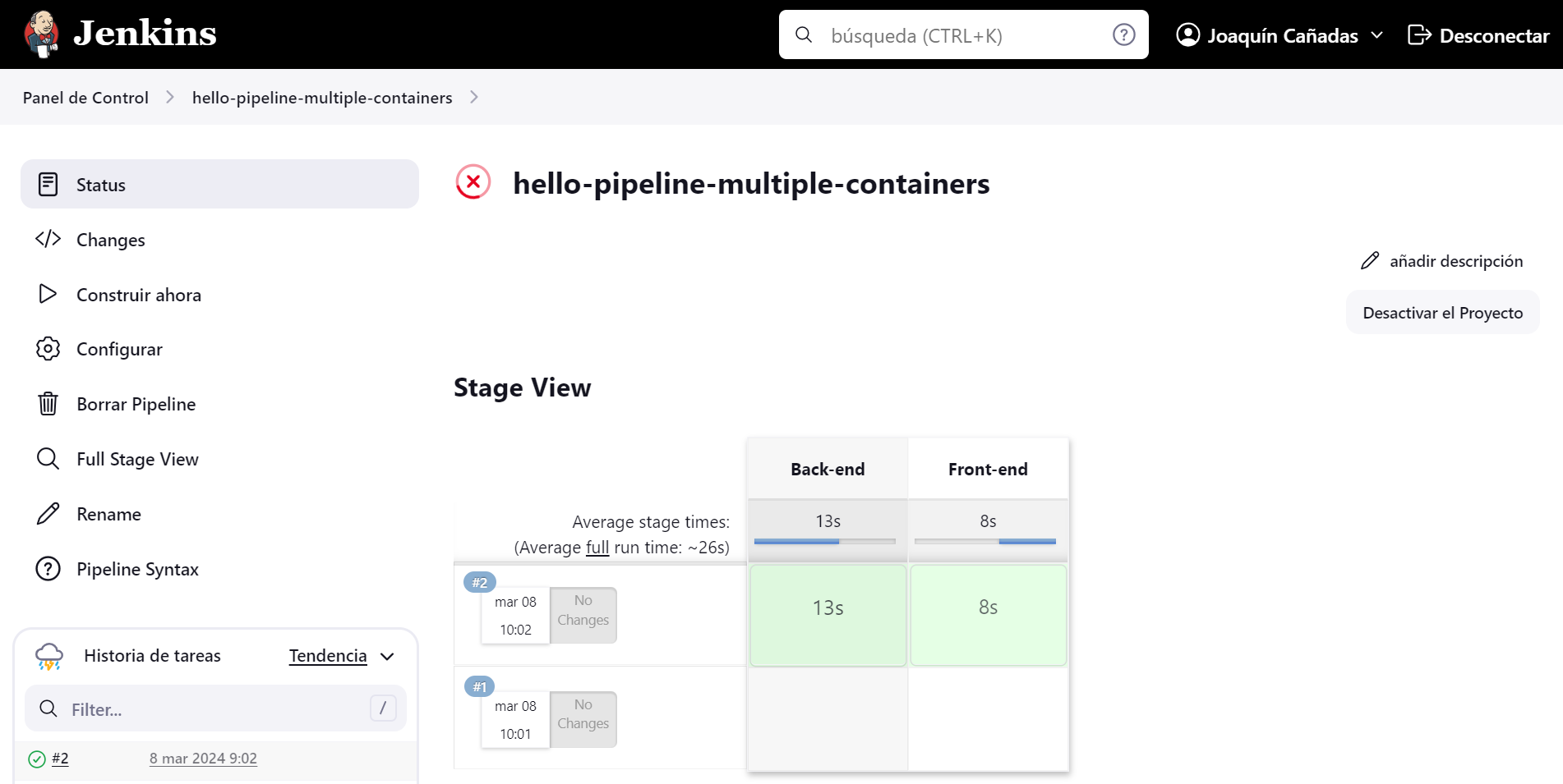 jenkins pipeline multiple containers 2024