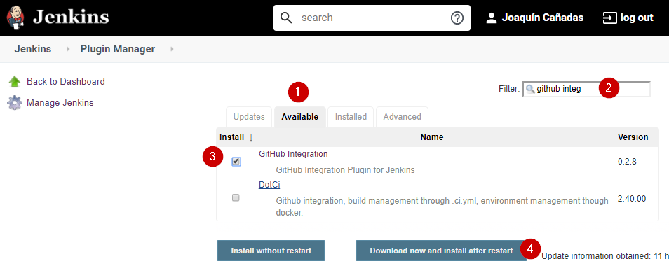 jenkins plugins github integration